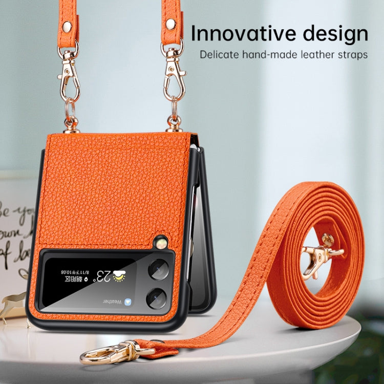 SULADA Litchi Texture Leather + TPU Phone Case with Strap