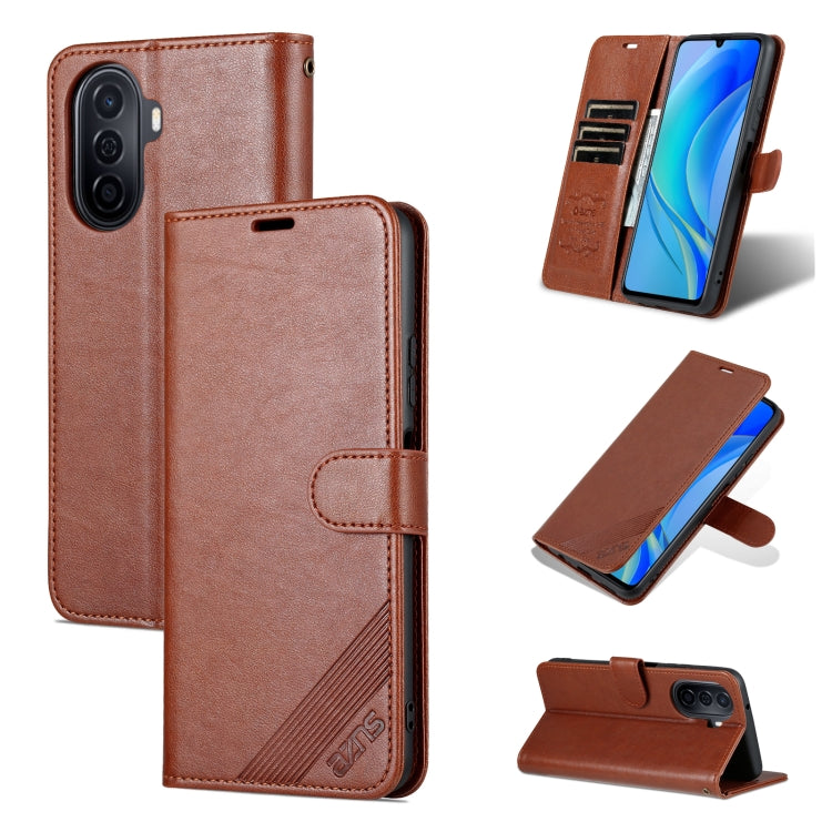 AZNS Sheepskin Texture Flip Leather Phone Case, For Huawei Enjoy 50/Nova Y70/Nova Y70 Plus