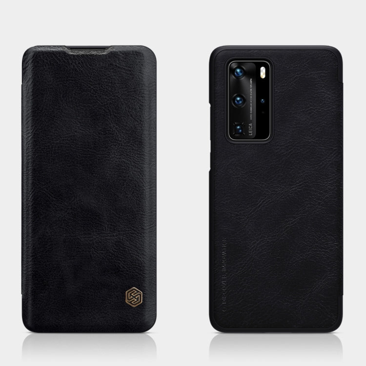 NILLKIN QIN Series Crazy Horse Texture Horizontal Flip Leather Case with Card Slot, For Huawei P40 Pro, For Huawei P40, For Galaxy A01, For Galaxy S20 Ultra/S20 Ultra 5G, For Galaxy S20/S20 5G, For Galaxy S20+/S20+ 5G, For Xiaomi Redmi K30/K30 5G