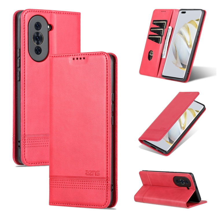 AZNS Magnetic Calf Texture Flip Leather Phone Case