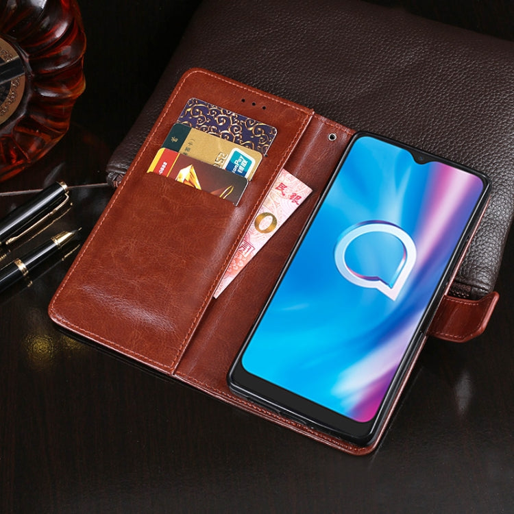 idewei Crazy Horse Texture Horizontal Flip Leather Case with Holder & Card Slots & Wallet, Series 6