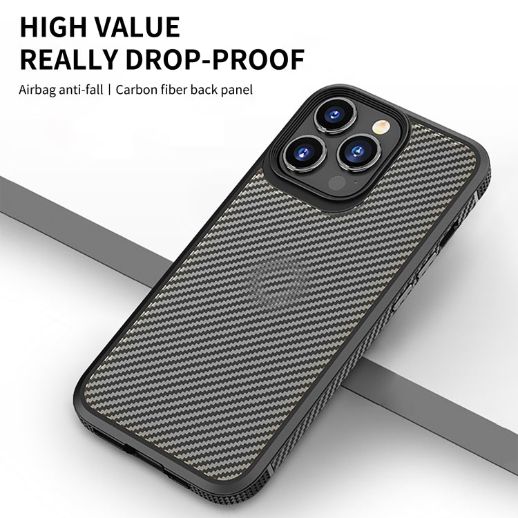 iPAKY Carbon Fiber Texture Shockproof PC + TPU Protective Phone Case