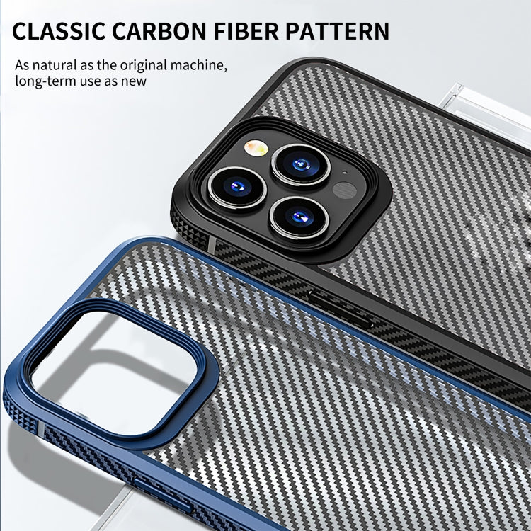 iPAKY Carbon Fiber Texture Shockproof PC + TPU Protective Phone Case