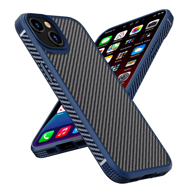 iPAKY Carbon Fiber Texture Shockproof PC + TPU Protective Phone Case