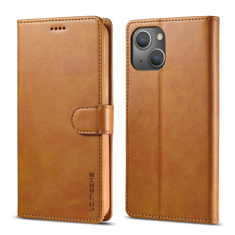 LC.IMEEKE Calf Texture Horizontal Flip Leather Case