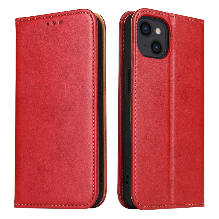 Fierre Shann PU Genuine Leather Texture Leather Phone Case