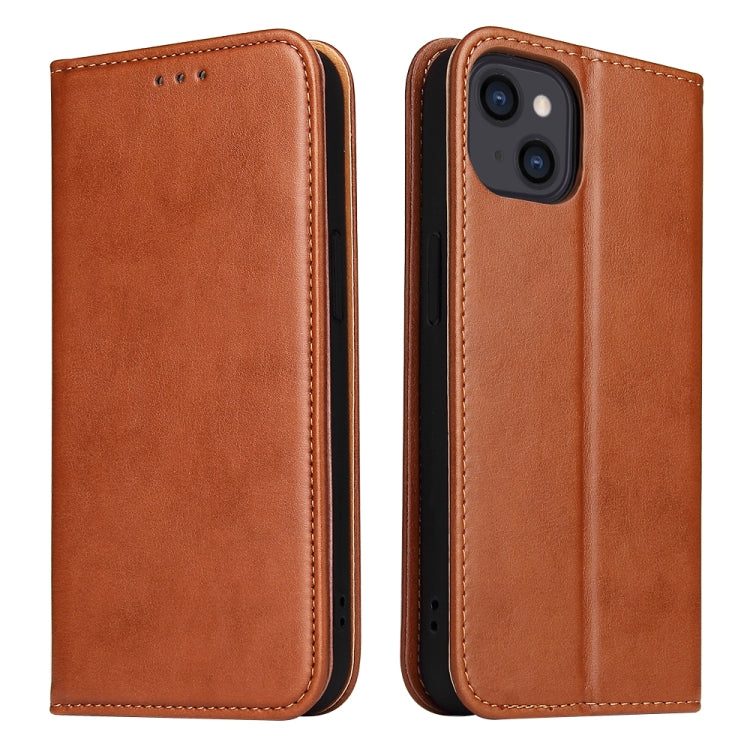 Fierre Shann PU Genuine Leather Texture Leather Phone Case