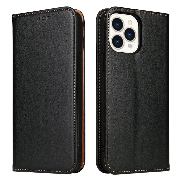 Fierre Shann PU Genuine Leather Texture Leather Phone Case