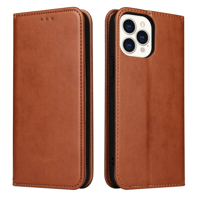 Fierre Shann PU Genuine Leather Texture Leather Phone Case