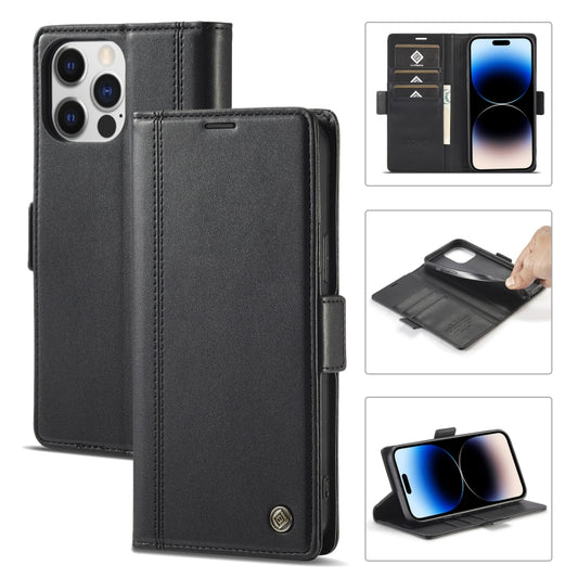 LC.IMEEKE Magnetic Buckle Leather Phone Case with Holder & Card Slots & Wallet