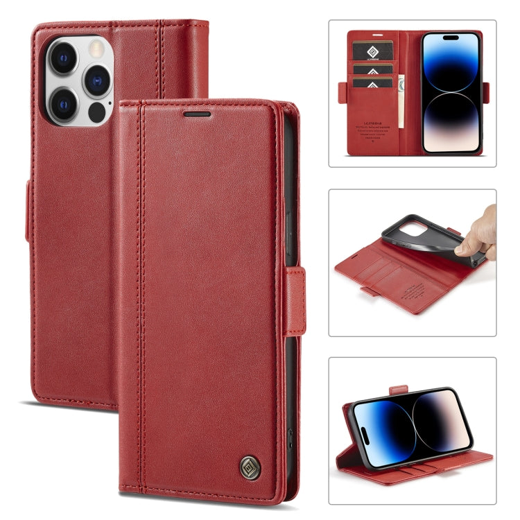 LC.IMEEKE Magnetic Buckle Leather Phone Case with Holder & Card Slots & Wallet