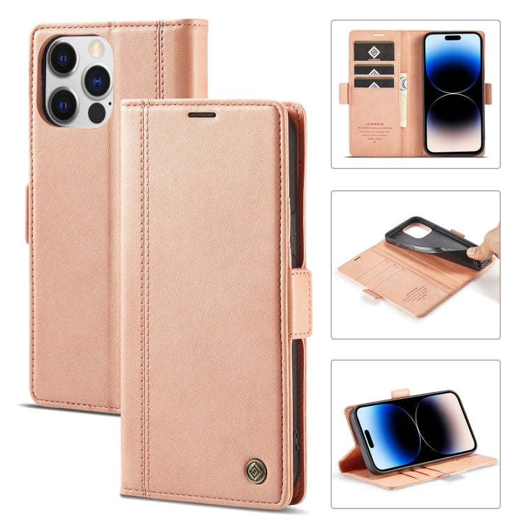 LC.IMEEKE Magnetic Buckle Leather Phone Case with Holder & Card Slots & Wallet