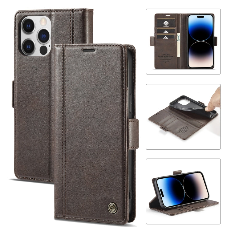 LC.IMEEKE Magnetic Buckle Leather Phone Case with Holder & Card Slots & Wallet