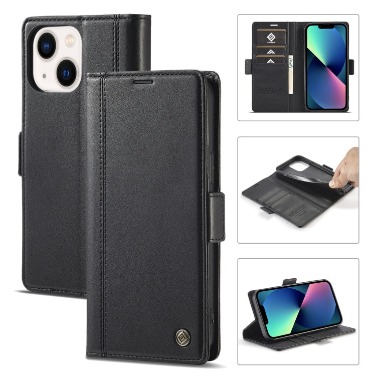 LC.IMEEKE Magnetic Buckle Leather Phone Case with Holder & Card Slots & Wallet