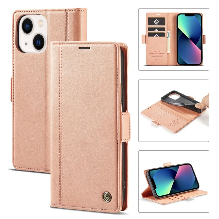 LC.IMEEKE Magnetic Buckle Leather Phone Case with Holder & Card Slots & Wallet