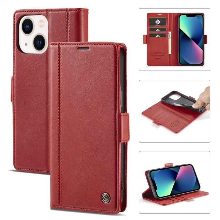 LC.IMEEKE Magnetic Buckle Leather Phone Case with Holder & Card Slots & Wallet