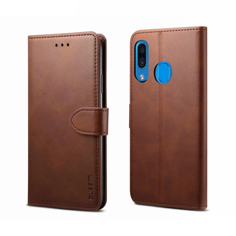 GUSSIM Business Style Horizontal Flip Leather Case with Holder & Card Slots & Wallet, For Huawei P20 Pro, For Huawei P20, For Huawei P40 Lite/Nova 6 SE/7i, For Huawei Honor 20, For Galaxy A10s, For Galaxy A20e