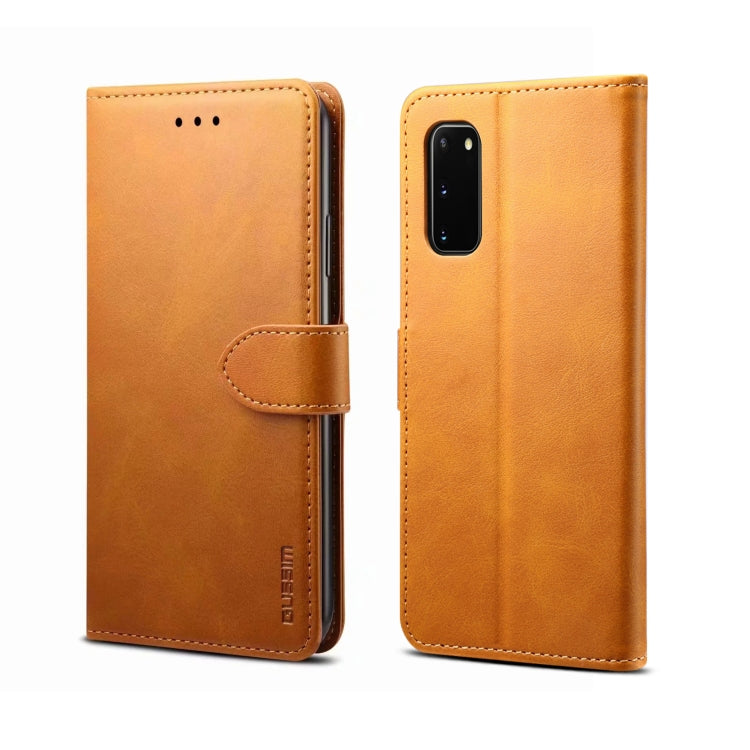 GUSSIM Business Style Horizontal Flip Leather Case with Holder & Card Slots & Wallet, For Galaxy A20s, For Galaxy A51, For Galaxy A71, For Galaxy S20, For Galaxy S20 Plus, For Galaxy S20 Ultra