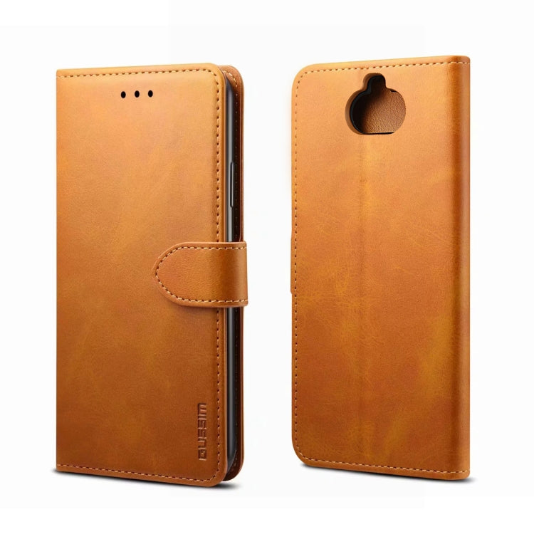 GUSSIM Business Style Horizontal Flip Leather Case with Holder & Card Slots & Wallet, Series 1