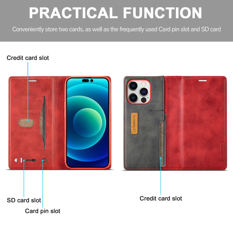 LC.IMEEKE LC-001 Color Matching Frosted Leather Phone Case