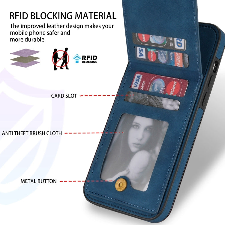 N.BEKUS Vertical Flip Card Slot RFID Phone Case, Series 3