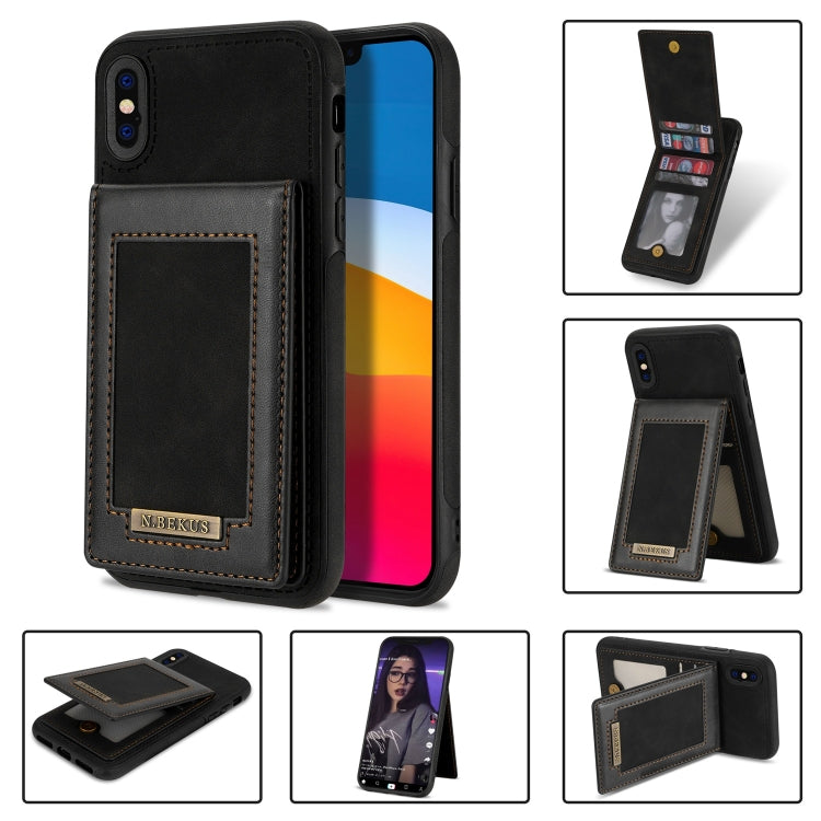 N.BEKUS Vertical Flip Card Slot RFID Phone Case, Series 1