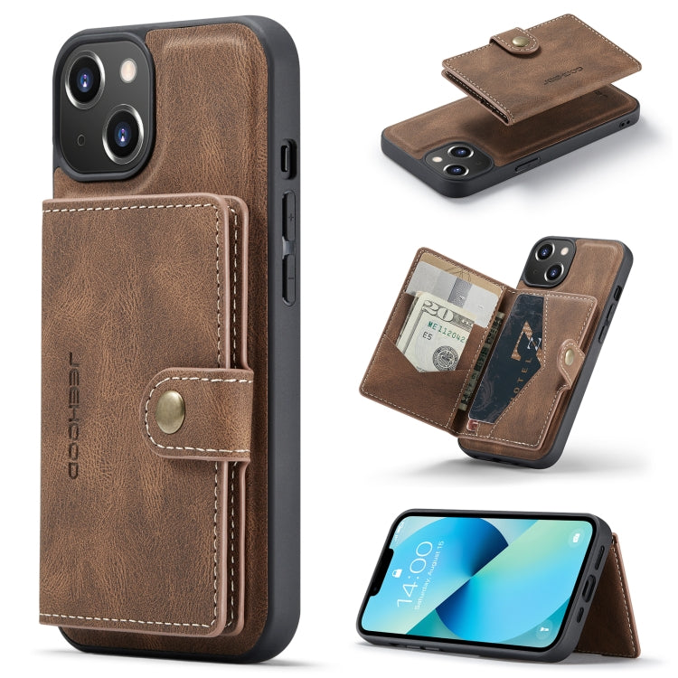 JEEHOOD Retro Magnetic Detachable Leather Phone Case