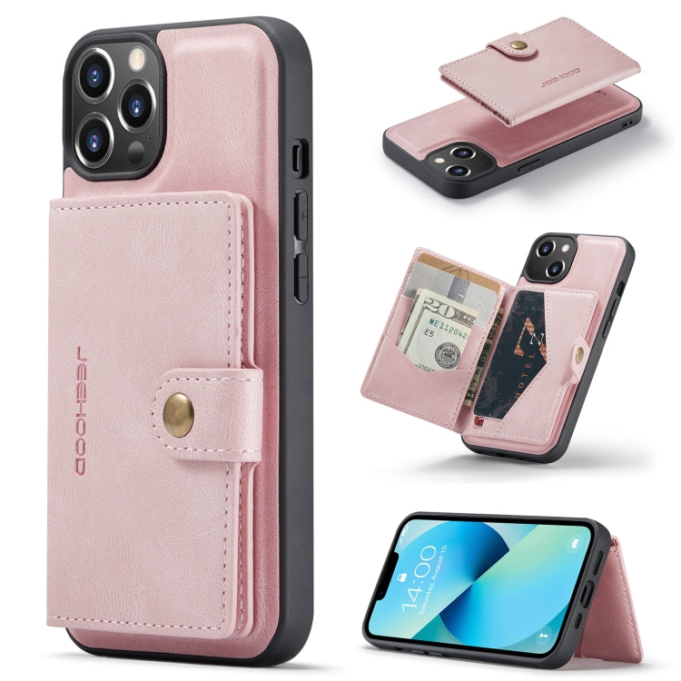 JEEHOOD Retro Magnetic Detachable Leather Phone Case