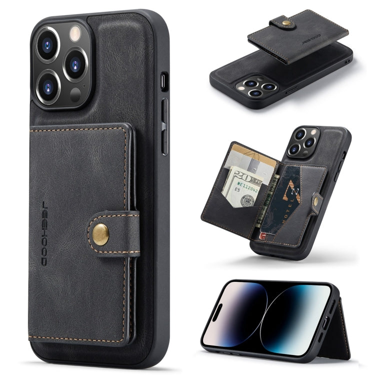 JEEHOOD Retro Magnetic Detachable Leather Phone Case