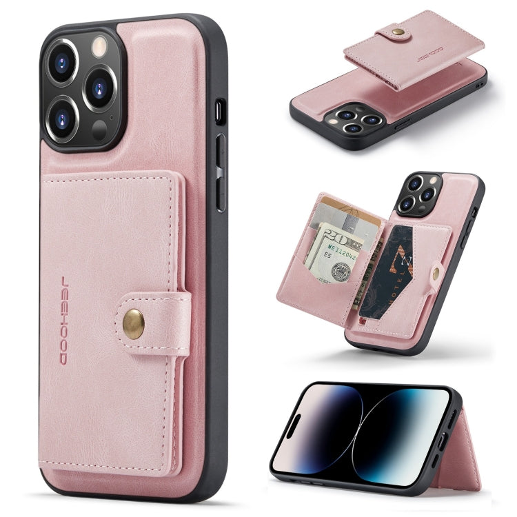 JEEHOOD Retro Magnetic Detachable Leather Phone Case