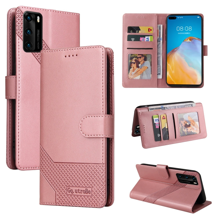 GQUTROBE Skin Feel Magnetic Leather Phone Case, For Huawei P Smart 2021, For Huawei P20 Lite, For Huawei P30 Pro, For Huawei P30 Lite, For Huawei P40 Lite, For Huawei P40 Pro