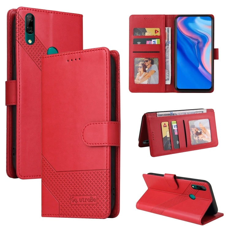 GQUTROBE Skin Feel Magnetic Leather Phone Case, For Huawei P Smart 2019, For Huawei P Smart Z