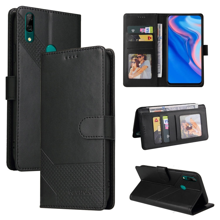 GQUTROBE Skin Feel Magnetic Leather Phone Case, For Huawei P Smart 2019, For Huawei P Smart Z