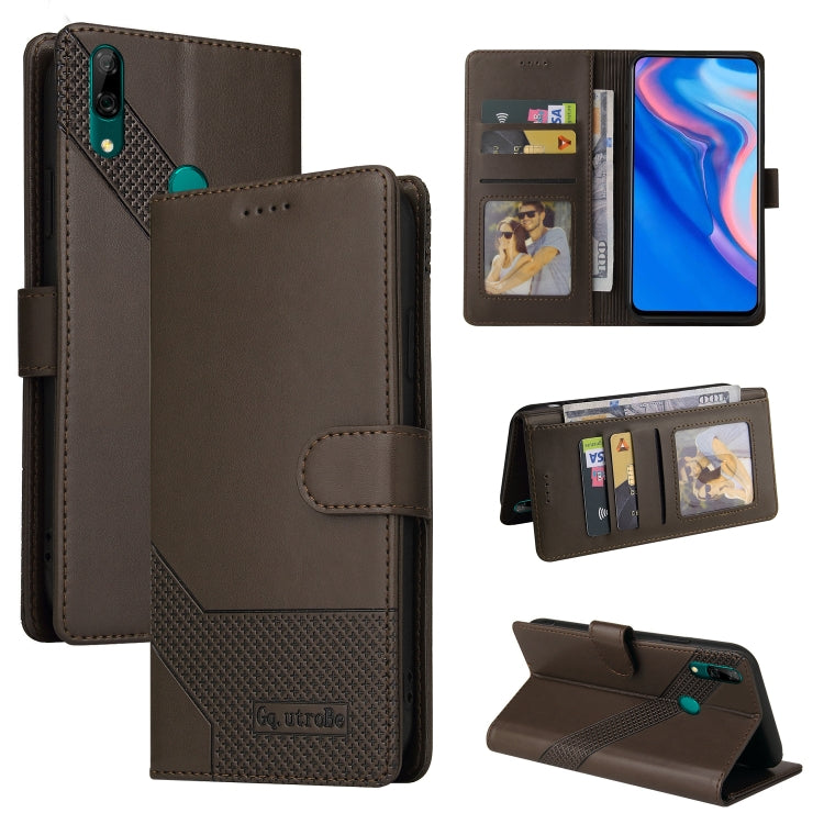 GQUTROBE Skin Feel Magnetic Leather Phone Case, For Huawei P Smart 2019, For Huawei P Smart Z