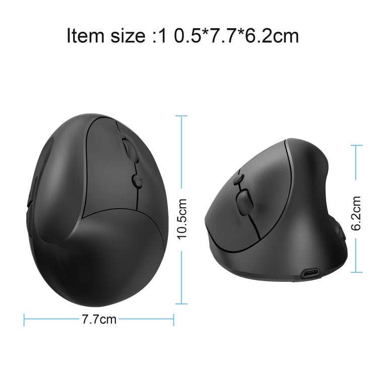 X10 2.4G Wireless Rechargeable Vertical Ergonomic Gaming Mouse