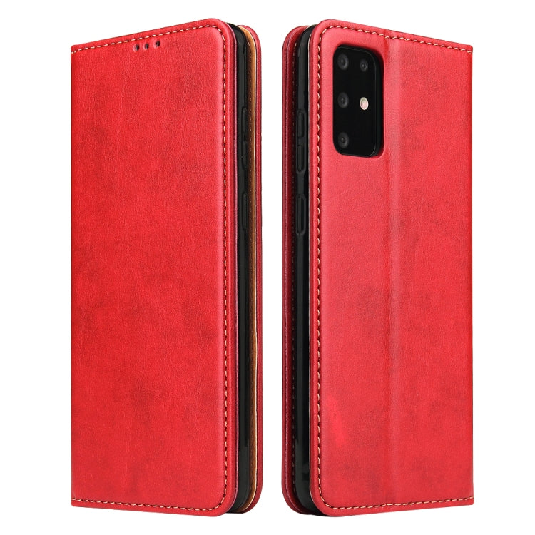 Fierre Shann PU Genuine Leather Texture Horizontal Flip Leather Case with Holder & Card Slots & Wallet, For Huawei Mate 30 Pro, For Huawei Mate 30, For Huawei P40, For Huawei P40 Pro, For Samsung Galaxy A71, For Samsung Galaxy A51, For Samsung Galaxy S20