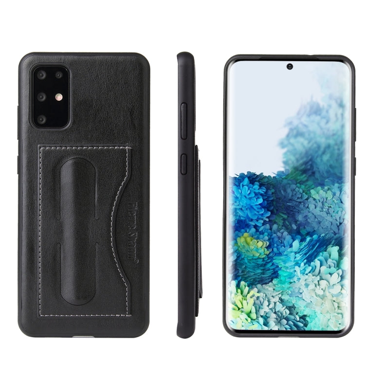 Fierre Shann Full Coverage PU Leather Protective Case with Holder & Card Slot, For Galaxy S20, For Galaxy S20+, For Galaxy S20 Ultra, For Huawei Mate 30, For Huawei Mate 30 Pro