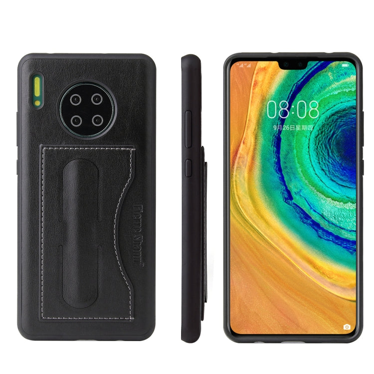 Fierre Shann Full Coverage PU Leather Protective Case with Holder & Card Slot, For Galaxy S20, For Galaxy S20+, For Galaxy S20 Ultra, For Huawei Mate 30, For Huawei Mate 30 Pro