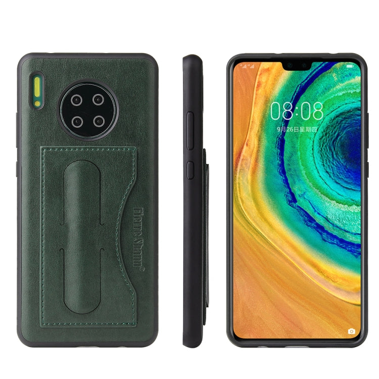 Fierre Shann Full Coverage PU Leather Protective Case with Holder & Card Slot, For Galaxy S20, For Galaxy S20+, For Galaxy S20 Ultra, For Huawei Mate 30, For Huawei Mate 30 Pro