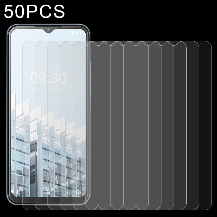 50 PCS 0.26mm 9H 2.5D Tempered Glass Film