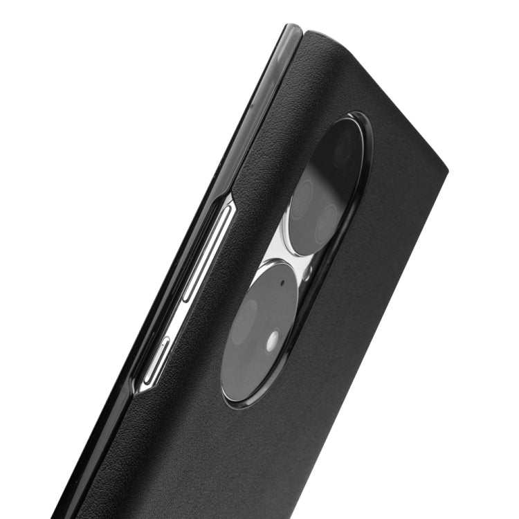 QIALINO Magnetic Side Window View Genuine Leather Smart Phone Case