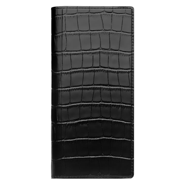 QIALINO Crocodile Pattern Genuine Leather Phone Case