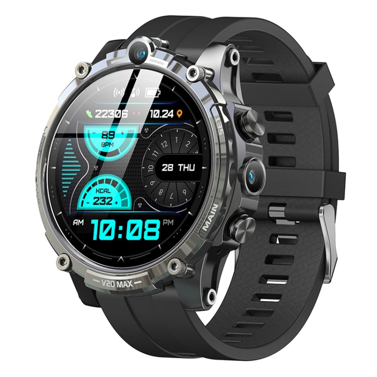 V20 Max 1.6 inch WiFi 4G SIM Card Dual Camera Smart Watch