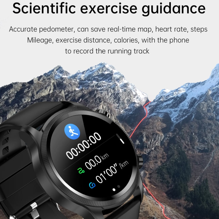 E400 1.39 inch HD Round Screen TPU Watch Strap Smart Watch Supports ECG Monitoring/Non-invasive Blood Sugar