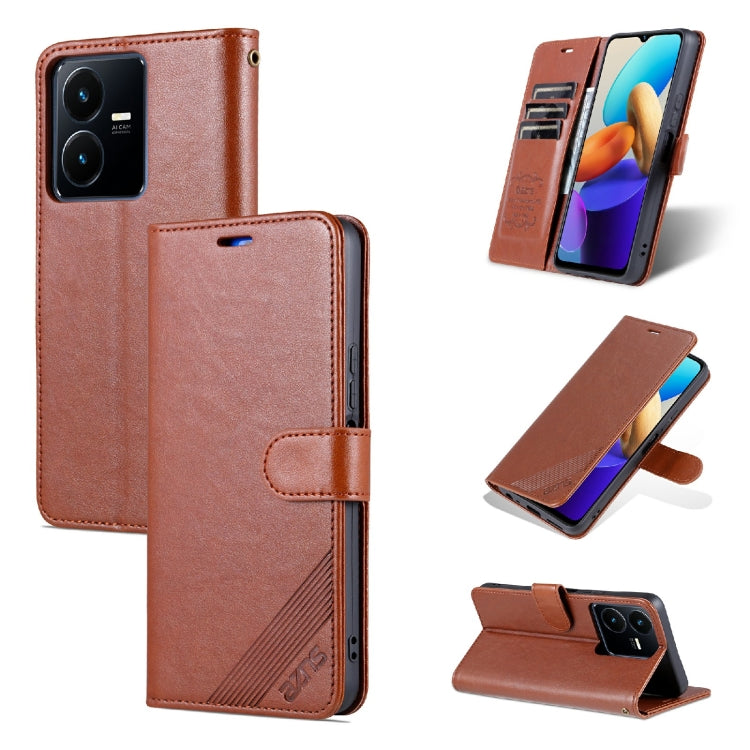 AZNS Sheepskin Texture Flip Leather Phone Case, For vivo Y22/Y22s/Y35 4G, For Huawei Mate 50 Pro, For Honor X40