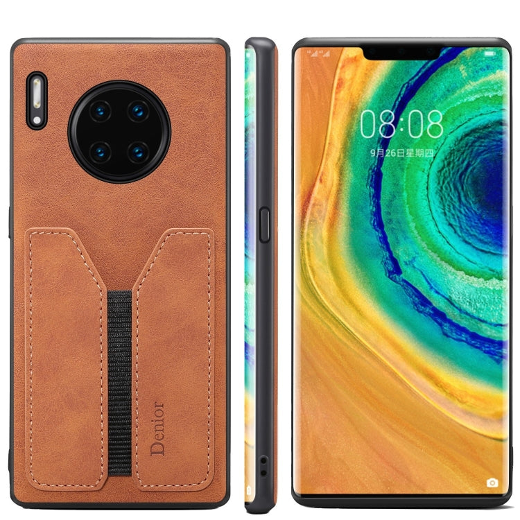 Denior DV Elastic Card PU Back Cover Phone Case, For Huawei Mate 40 Pro+, For Huawei Mate 30, For Huawei Mate 30 Pro, For Huawei P30, For Huawei P30 Pro, For Huawei P30 Lite