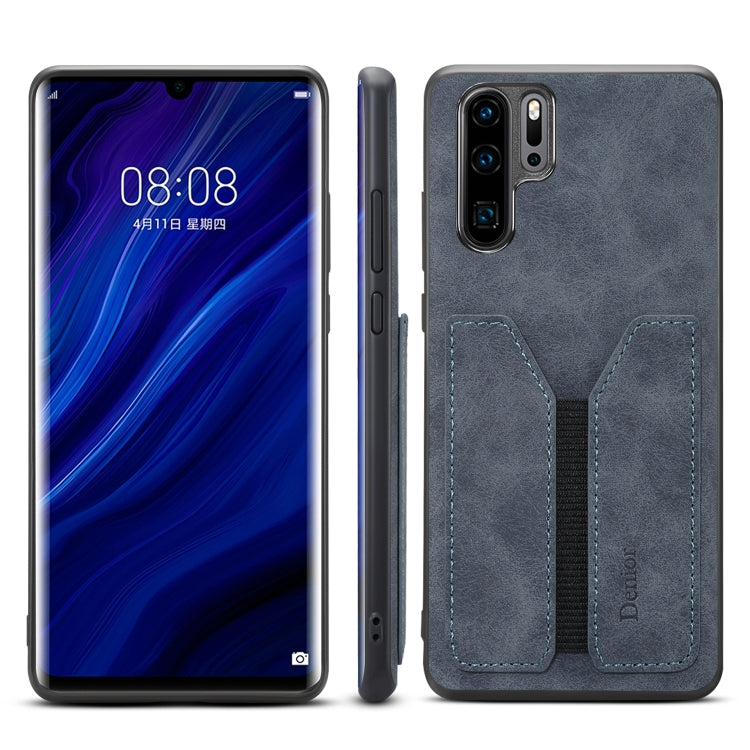 Denior DV Elastic Card PU Back Cover Phone Case, For Huawei Mate 40 Pro+, For Huawei Mate 30, For Huawei Mate 30 Pro, For Huawei P30, For Huawei P30 Pro, For Huawei P30 Lite