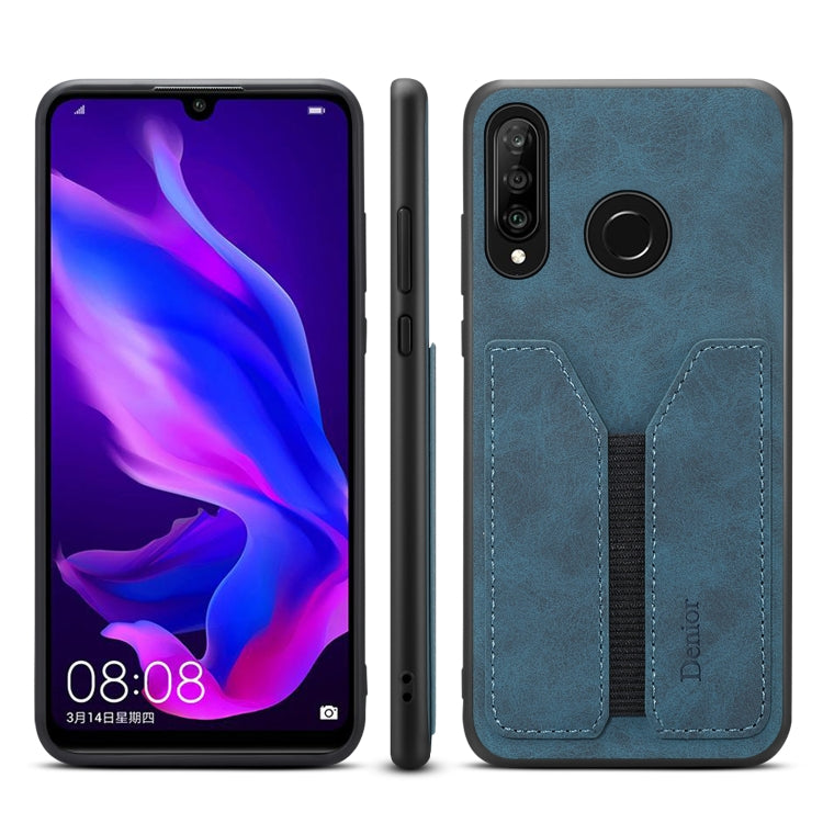 Denior DV Elastic Card PU Back Cover Phone Case, For Huawei Mate 40 Pro+, For Huawei Mate 30, For Huawei Mate 30 Pro, For Huawei P30, For Huawei P30 Pro, For Huawei P30 Lite