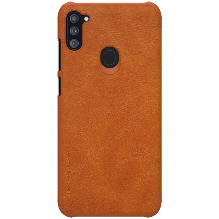 NILLKIN QIN Series Crazy Horse Texture Horizontal Flip Leather Case With Card Slot, For Huawei P40 Lite, For Huawei nova 6 SE, For Huawei nova 7i, For Samsung Galaxy A11, For Samsung Galaxy A41, For Xiaomi Redmi K30 Pro, For Samsung Galaxy A21