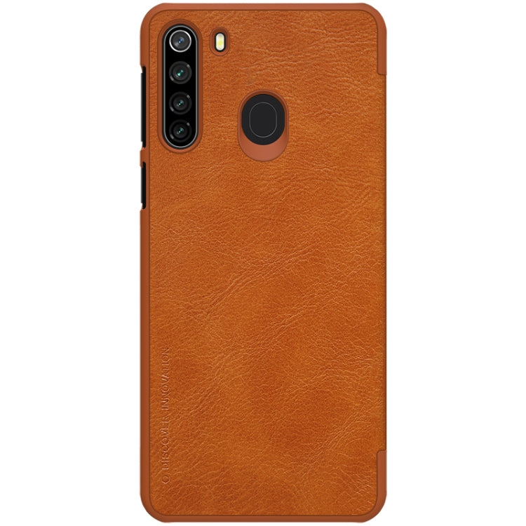 NILLKIN QIN Series Crazy Horse Texture Horizontal Flip Leather Case With Card Slot, For Huawei P40 Lite, For Huawei nova 6 SE, For Huawei nova 7i, For Samsung Galaxy A11, For Samsung Galaxy A41, For Xiaomi Redmi K30 Pro, For Samsung Galaxy A21